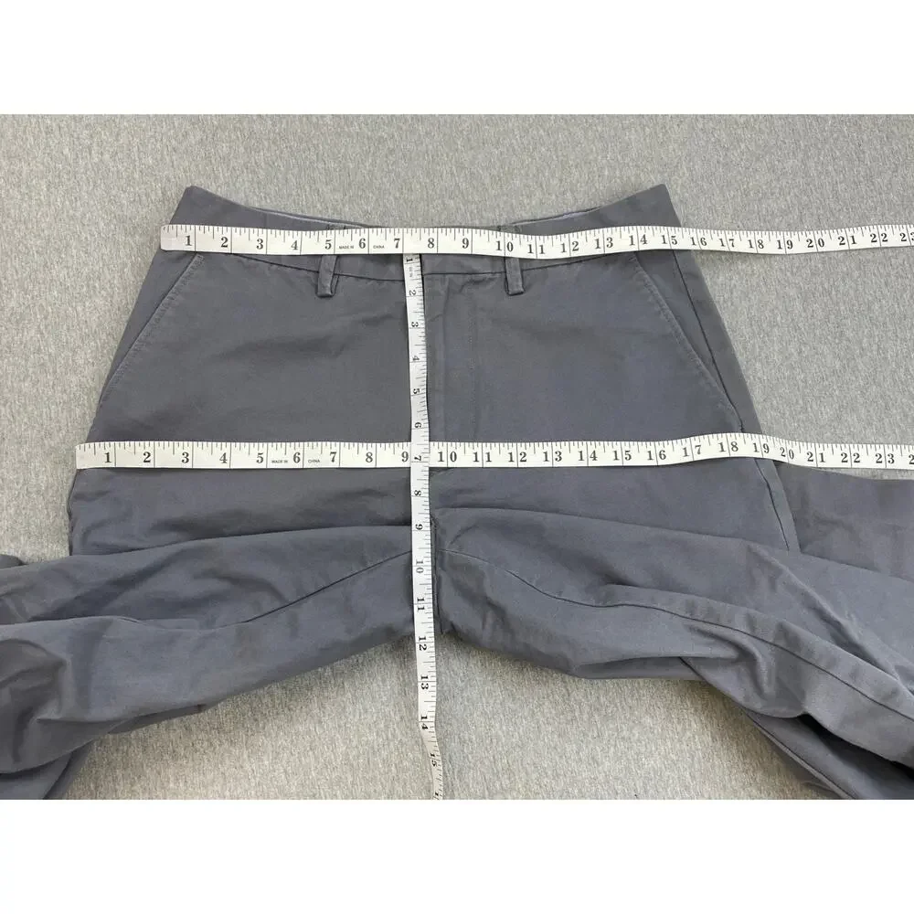J Crew Pants Mens 30‎ x 32 Gray 100% Cotton Slim Bedford Flat Front Straight